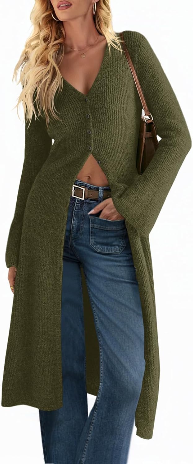 Saodimallsu Womens Long Cardigan Sweaters for Stylish Comfort