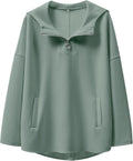 Oversized Womens Quarter Zip Hoodie Tunic - Soft Medium-Weight