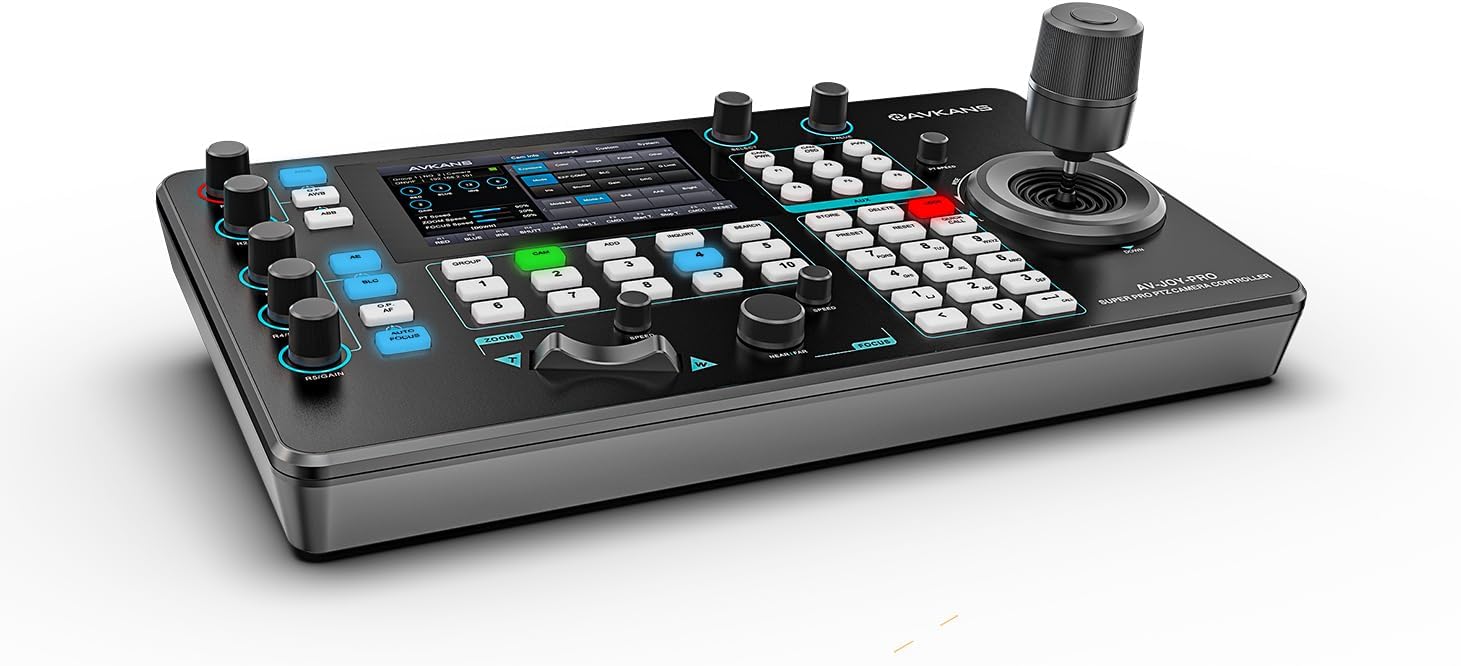AVKANS Pro PTZ Camera Joystick Controller with 5-inch Touch Screen