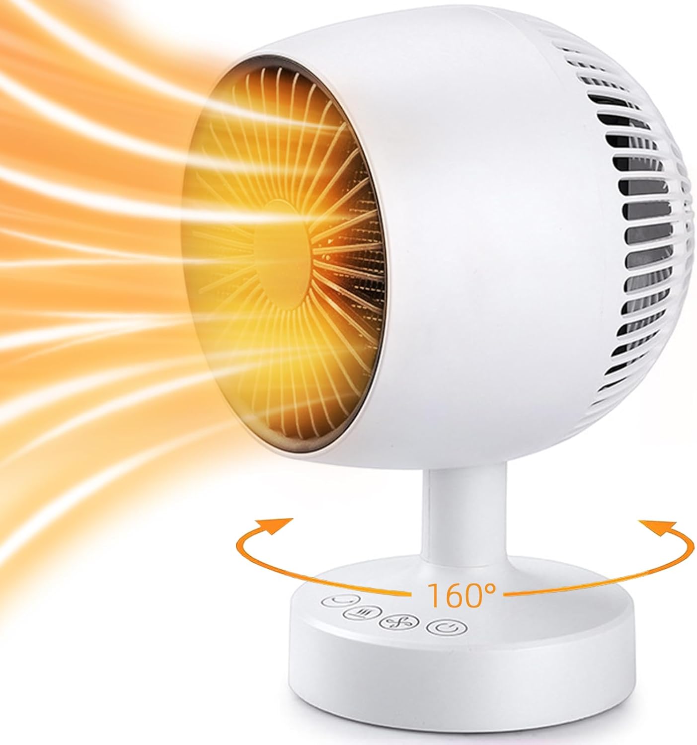 LIEWET 1200W Desk Heater: Fast Heating, 3 Gears, Safe & Compact