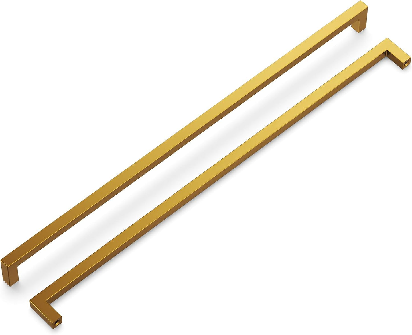 Hickory Hardware Solid Core Kitchen Cabinet Pulls in Brushed Brass