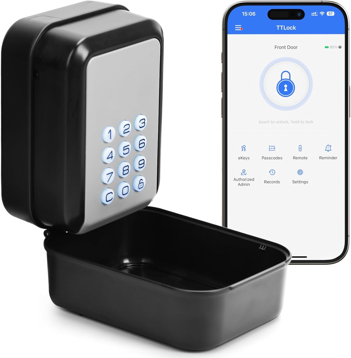 Smart Key Lock Box with Bluetooth Control for Secure Access