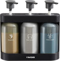 Shampoo and Conditioner Dispenser Wall Mounted 3-Chamber - Space