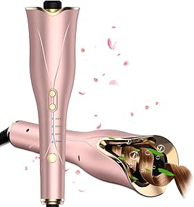 Automatic Hair Curler with 1in Barrel for Effortless Styling