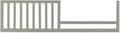Toddler Bed Safety Guard Rail for Bel Amore & COSI Bella Cribs - Solid