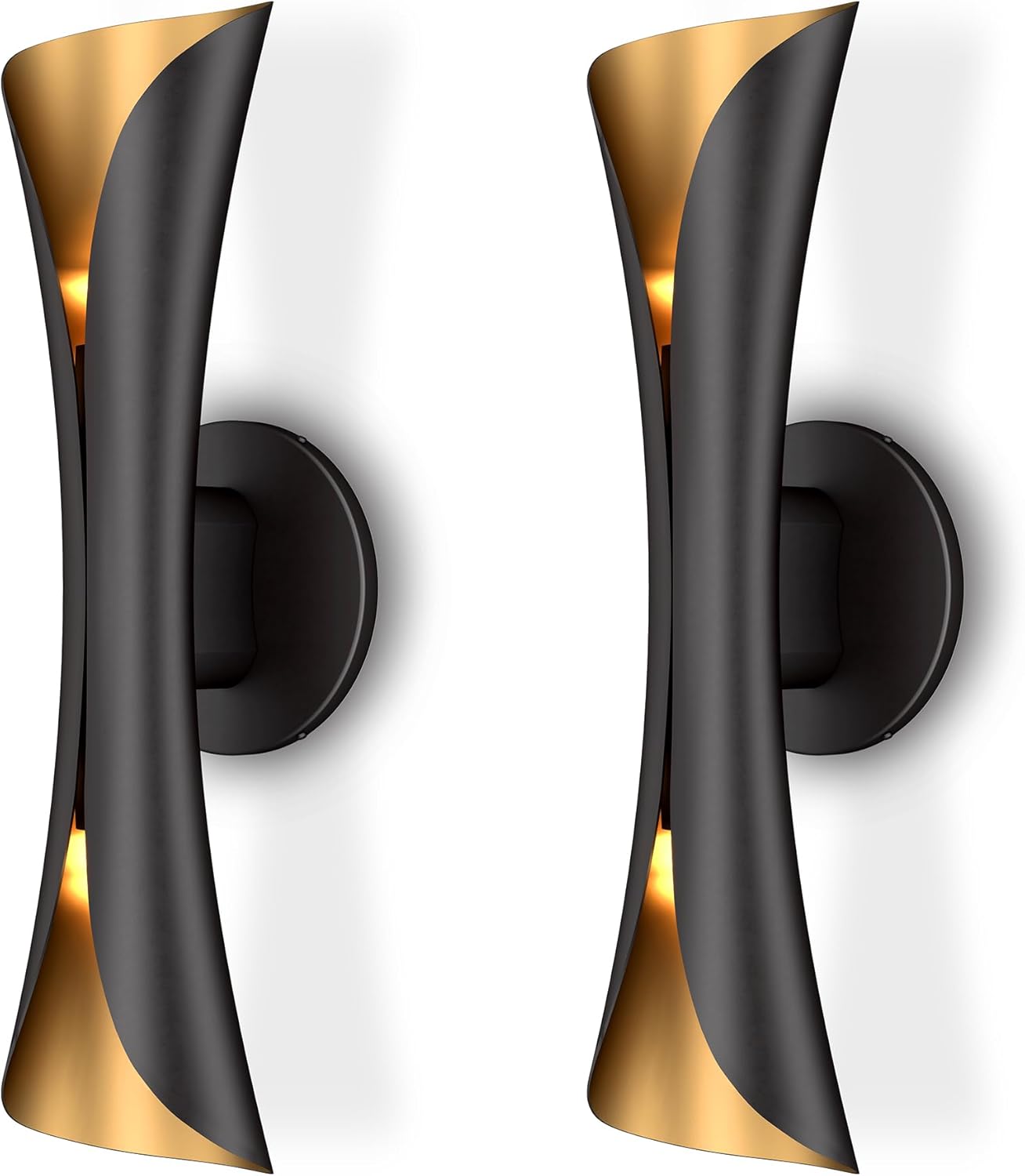 Tubicen Modern Wall Sconces Set of 2 for Elegant Lighting