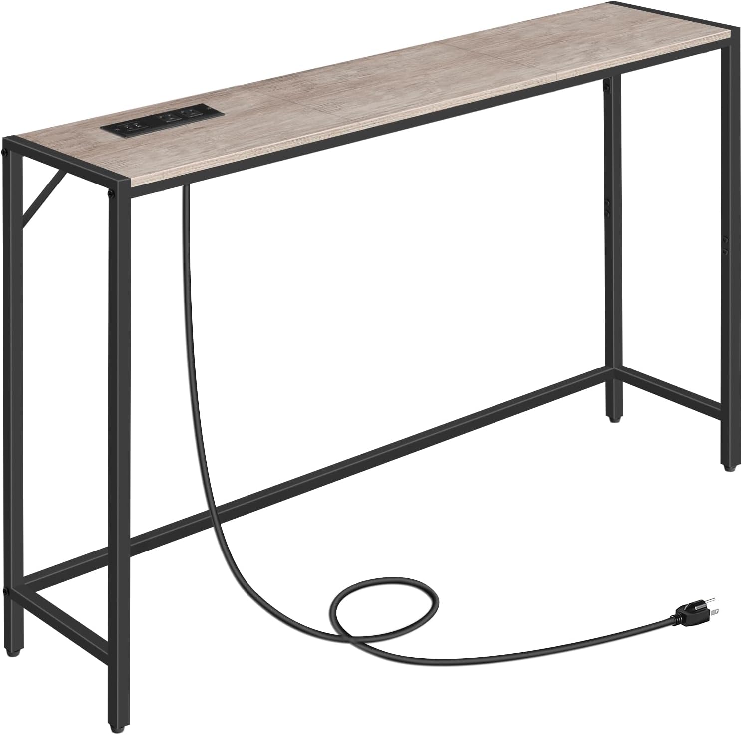 Console Table with Power Station for Living Room and Hallway