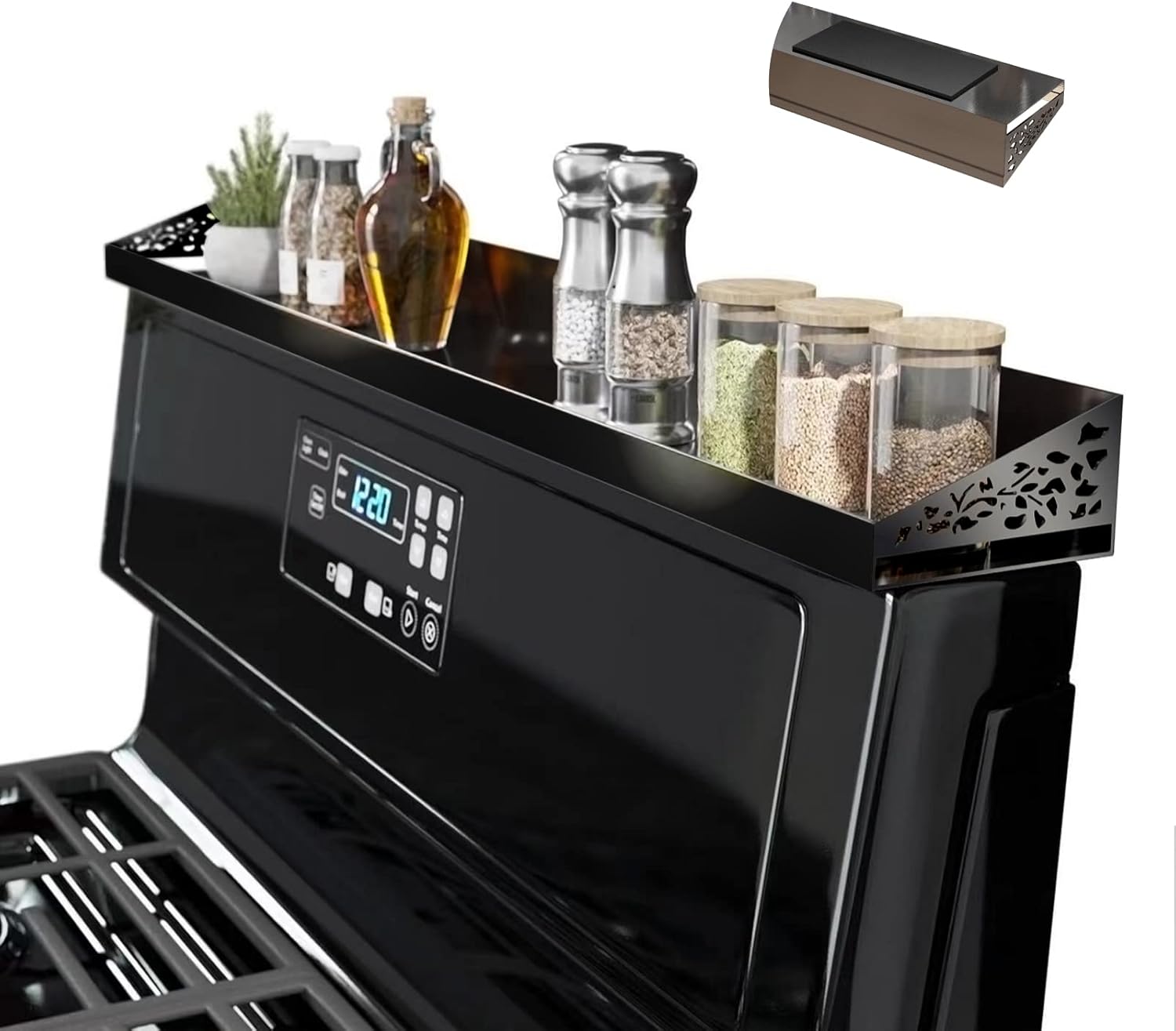 30 Magnetic Stove Top Shelf for Kitchen Organization and Storage
