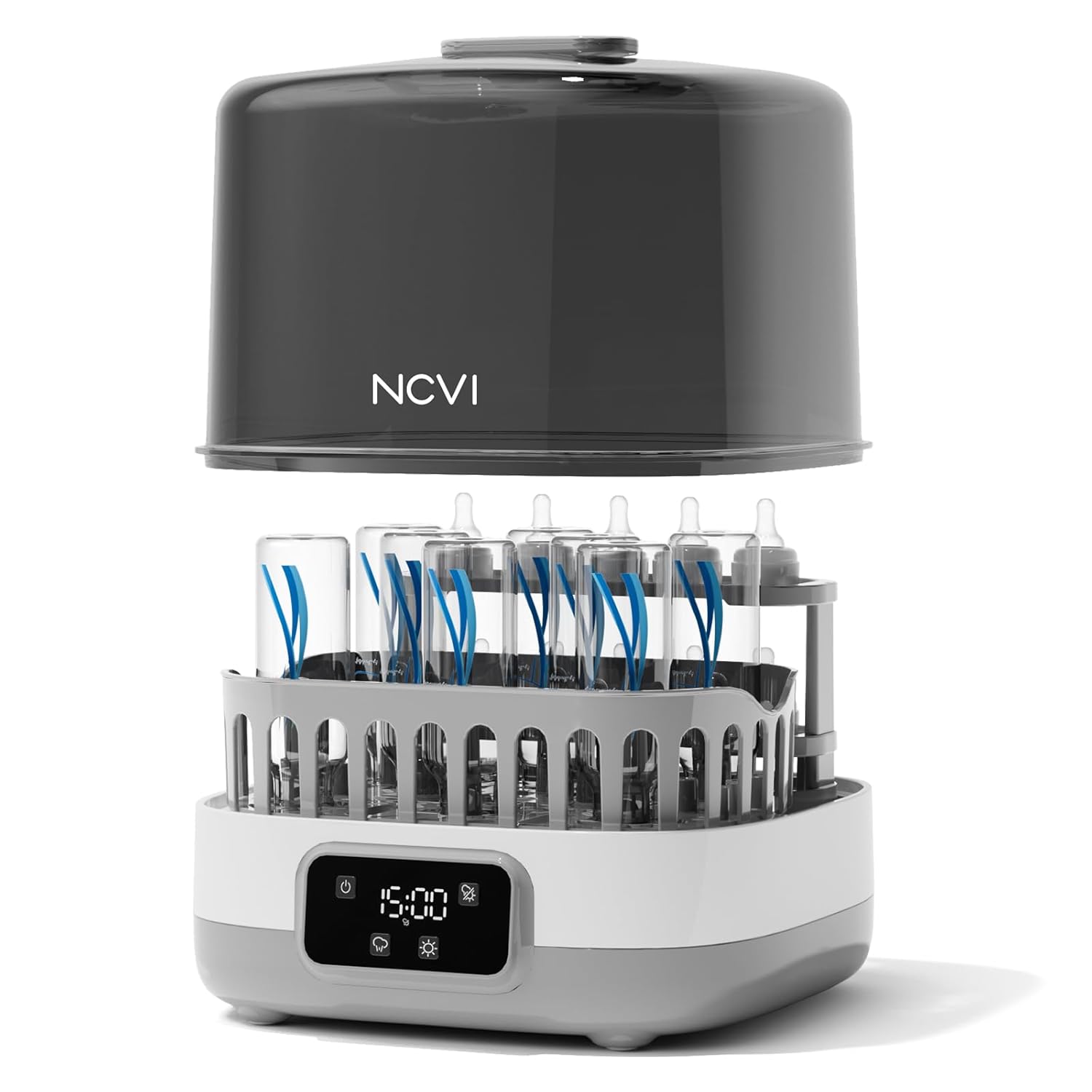 NCVI 20-Minute Baby Bottle Steamer Sterilizer for Fast Use