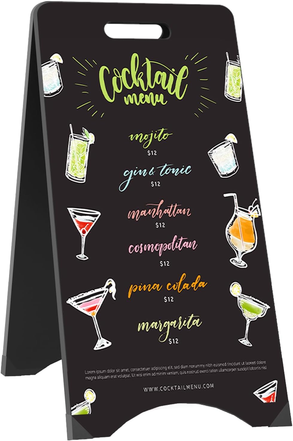 A-Frame Chalkboard Sign Large 15in x 30in for Outdoor Use