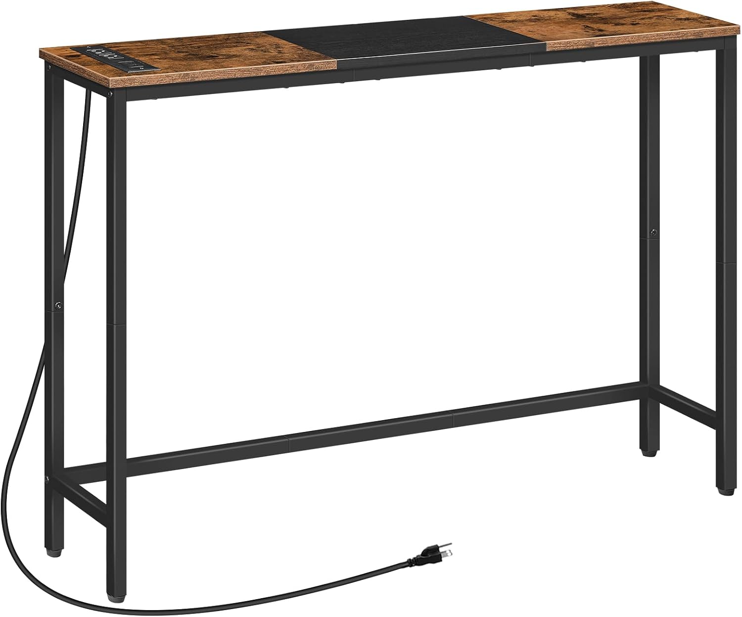 HOOBRO Narrow Console Table with Power Outlets for Small Spaces