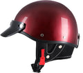 Half Motorcycle Helmet Retro Open Face Half Shell - DOT Approved