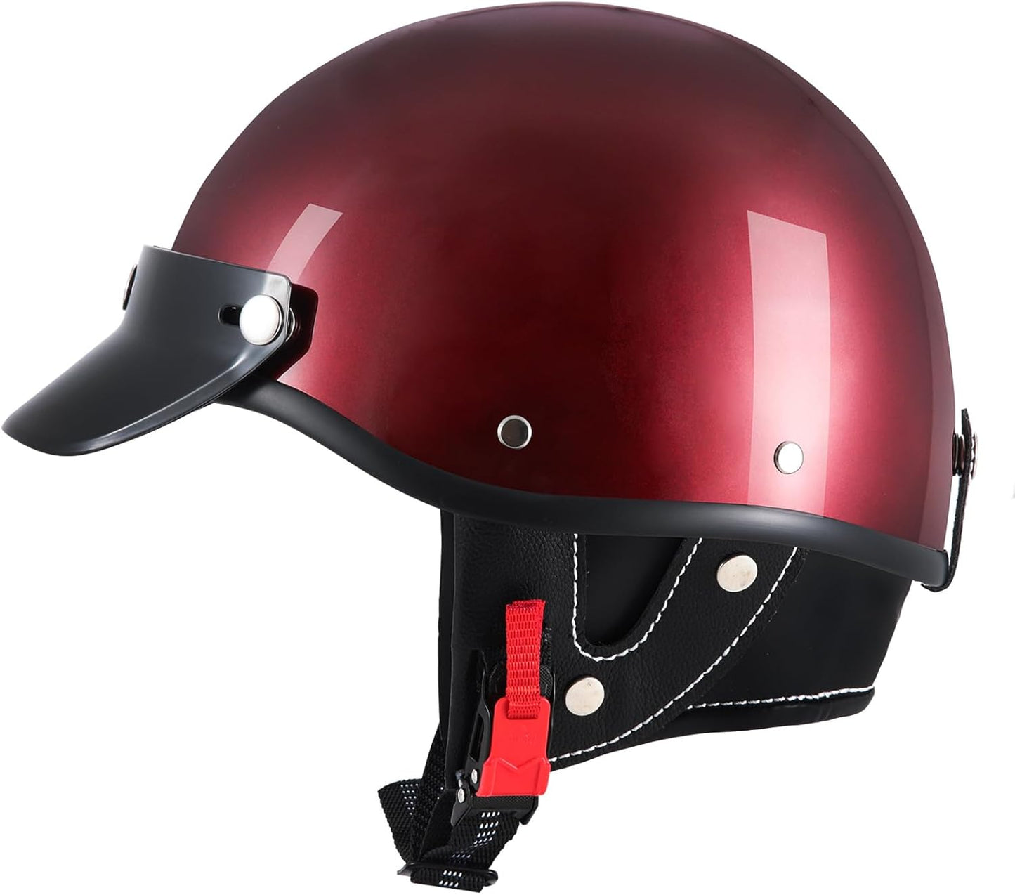 Half Motorcycle Helmets Retro Open Face for Safe Riding Comfort