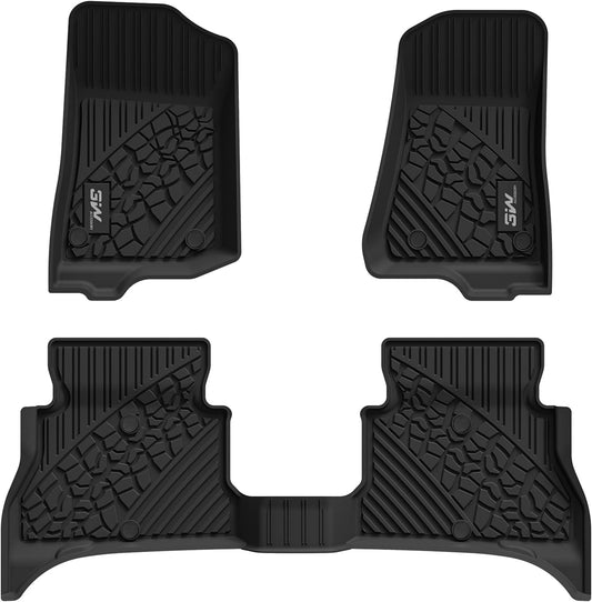 3W Floor Mats for Jeep Wrangler 4XE 2021-2025 Hybrid 4 Door