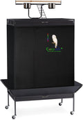 Extra Large Bird Cage Cover for Play Top Cages (Black) - Sleep Aid