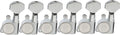 Wilkinson WJN07 Left Handed 6-in-line EZ-LOK Guitar Tuners - Chrome