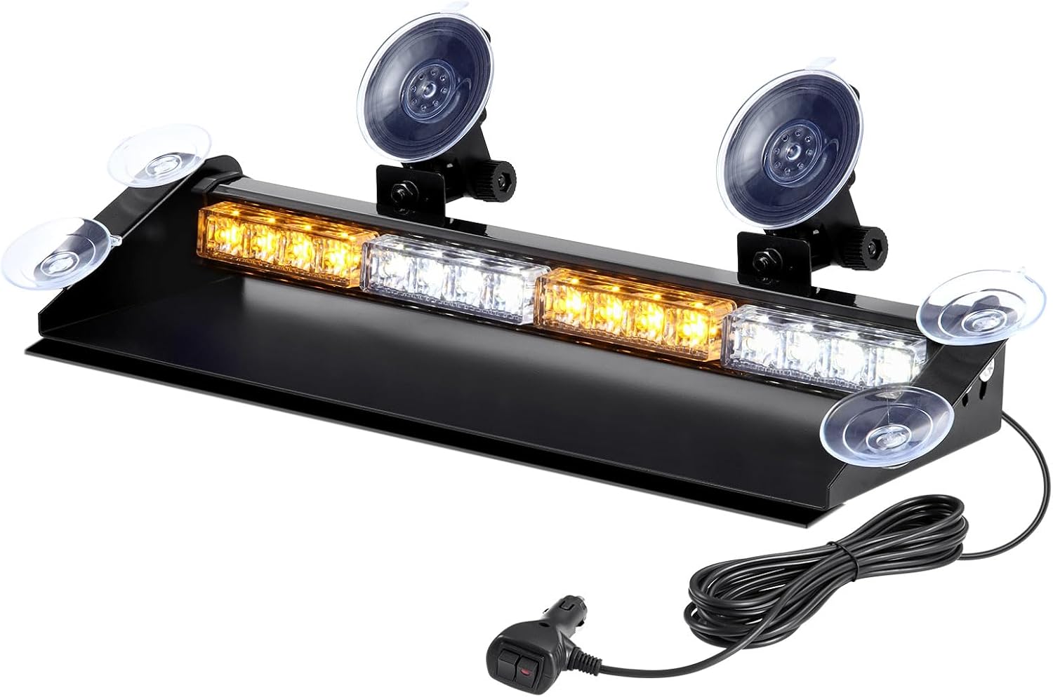 WOWTOU Emergency Strobe Dash Light Bar for Trucks and Cars