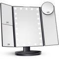 Makeup Mirror Vanity with Lights 2X 3X 10X Magnification - Portable