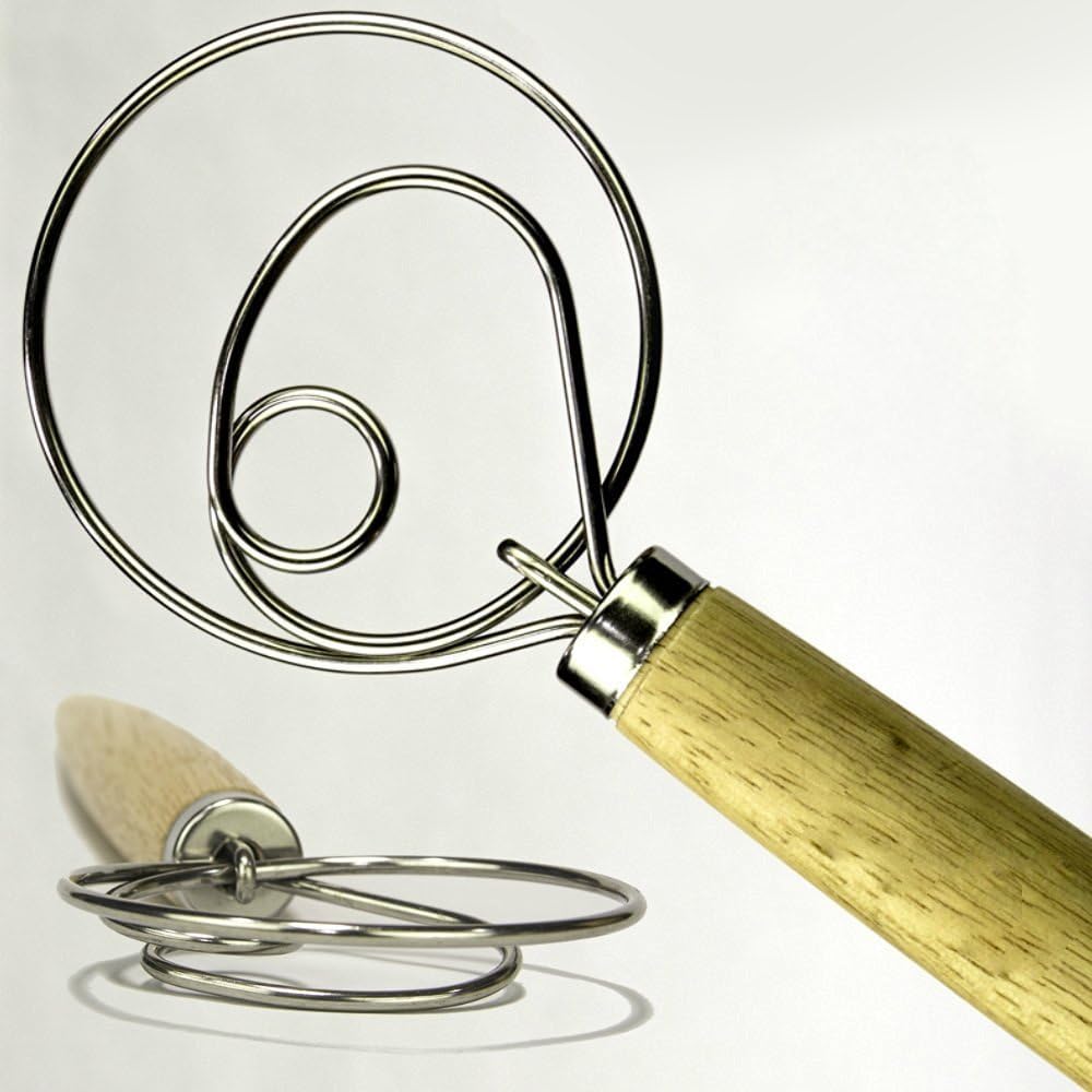 Kitchen Savior: XL Stainless Steel Dough Whisk - Natural Armear