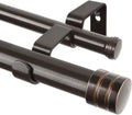 TONIAL 1 Inch Double Curtain Rods for Windows 48 to 84 in