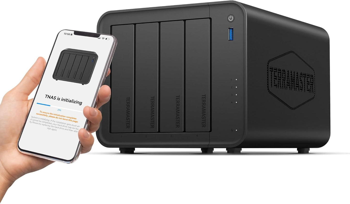 TERRAMASTER F4-425 4-Bay NAS Storage for Home Multimedia Needs