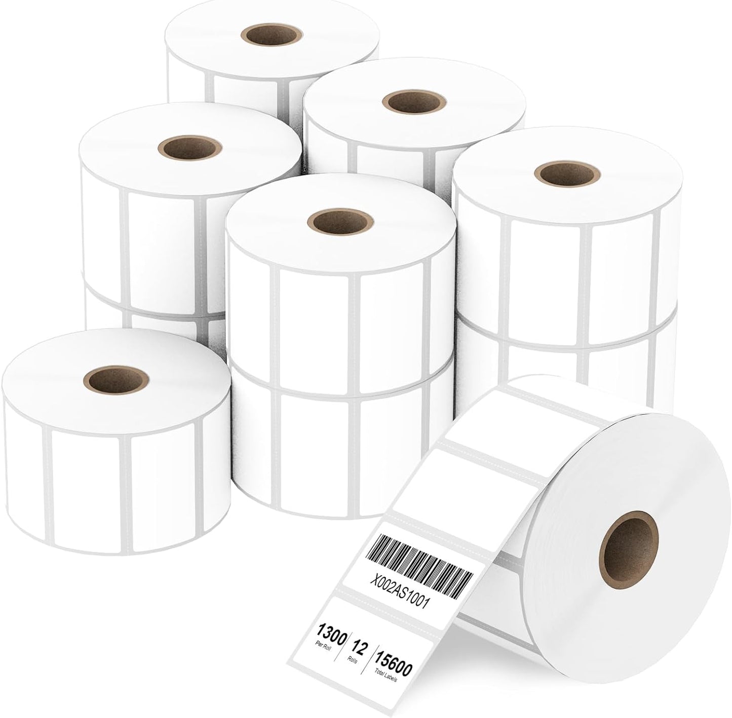 2in x 1in Direct Thermal Labels for Barcodes and Postage Use