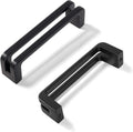 Matte Black Zinc Alloy Cabinet Pulls for Drawers and Wardrobes