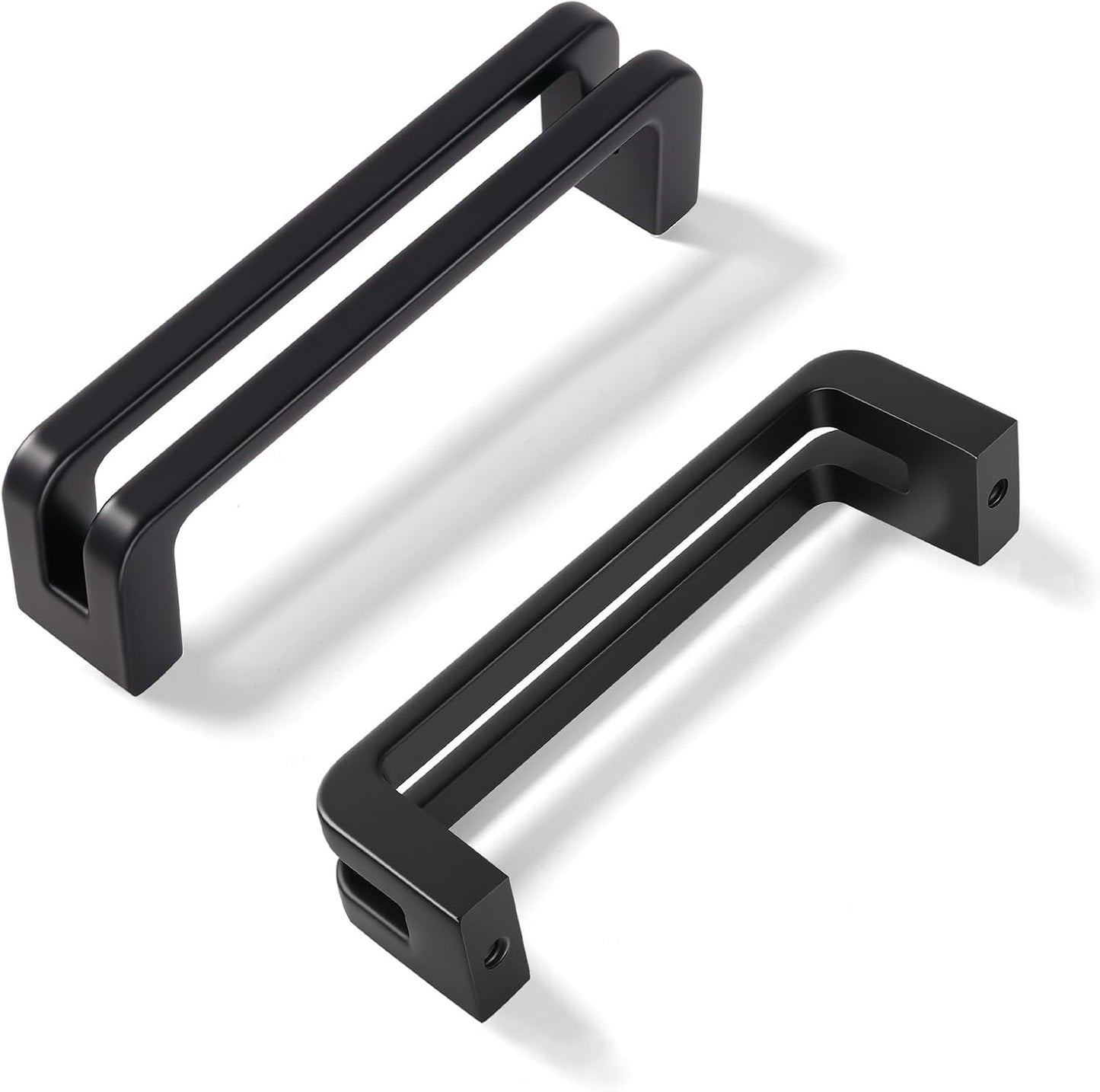 Matte Black Zinc Alloy Cabinet Pulls for Drawers and Wardrobes