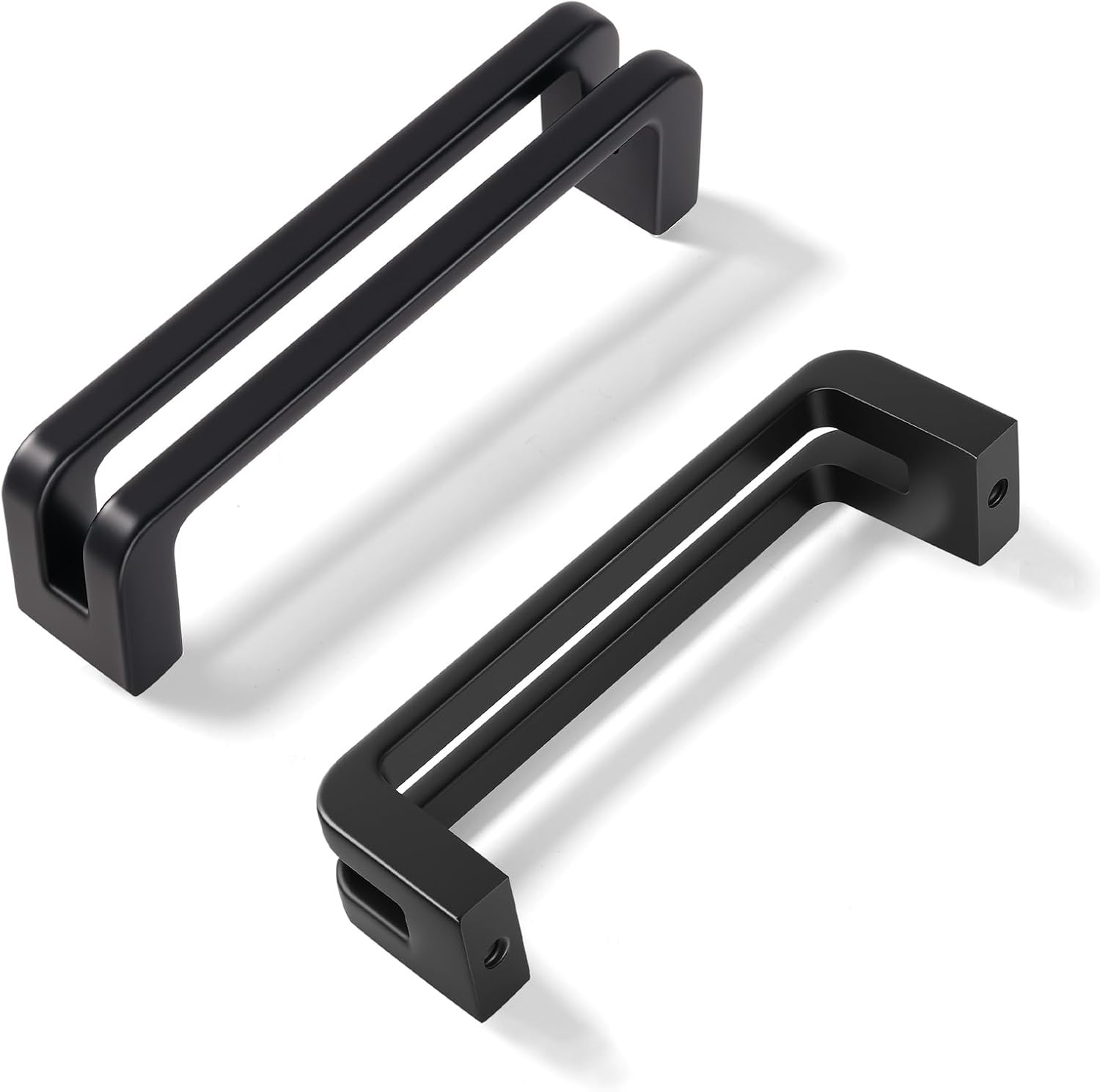 Matte Black Zinc Alloy Cabinet Pulls for Drawers and Wardrobes