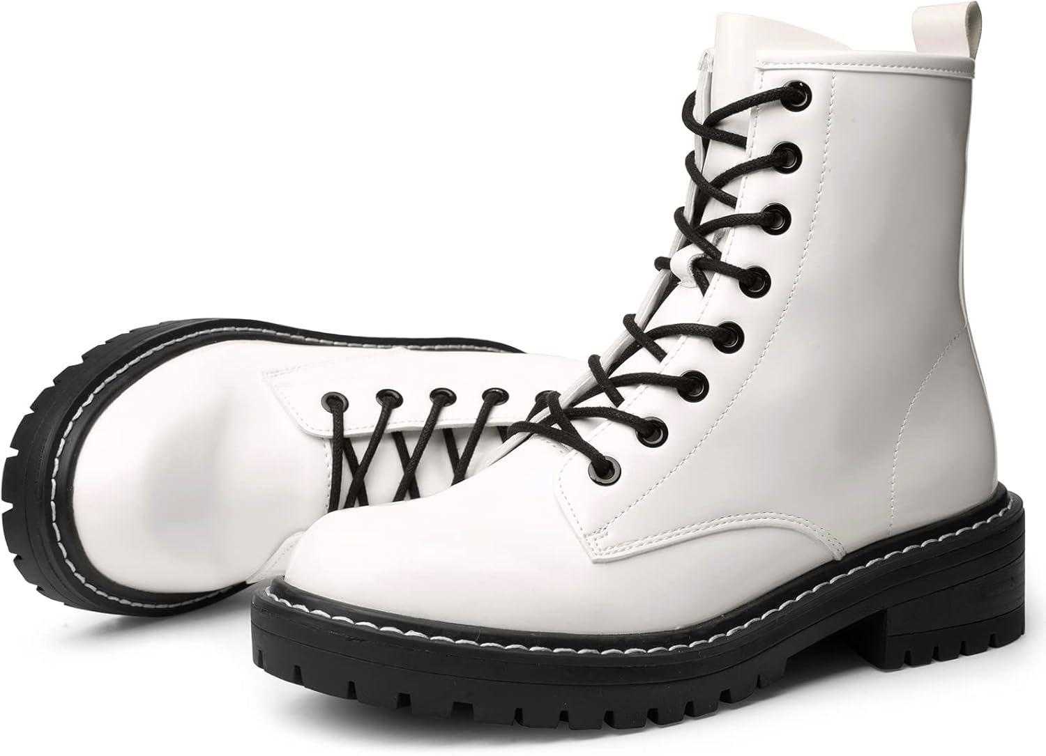 ICHIGO Womens Fashion Ankle Booties with Side Zipper Design