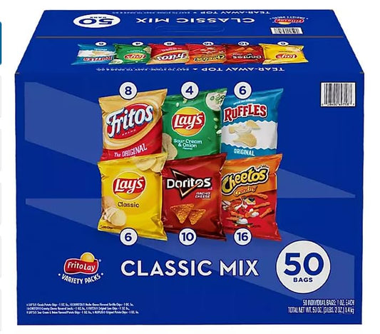 Frito Lay Classic Mix 50 ct - Perfect Snack for Any Occasion