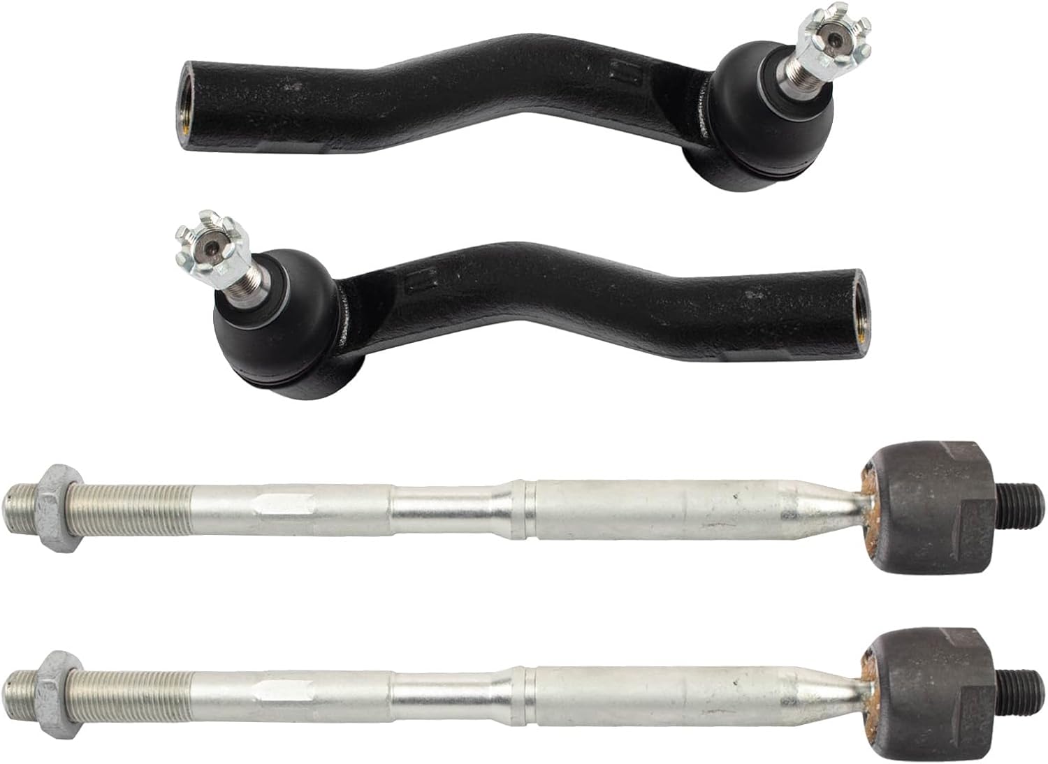 TRQ Front Inner and Outer Tie Rod Set for 2018-2021 Toyota C-HR