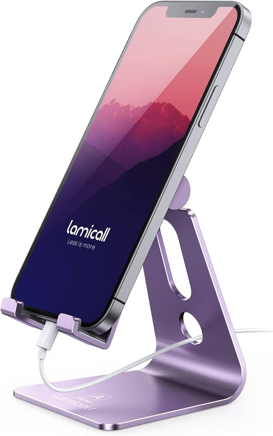 Purple Phone Stand for all iPhones - Hands-free Viewing