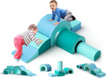 Foam Climbing Blocks for Toddlers - 5 Piece Crawl and Climb Playset