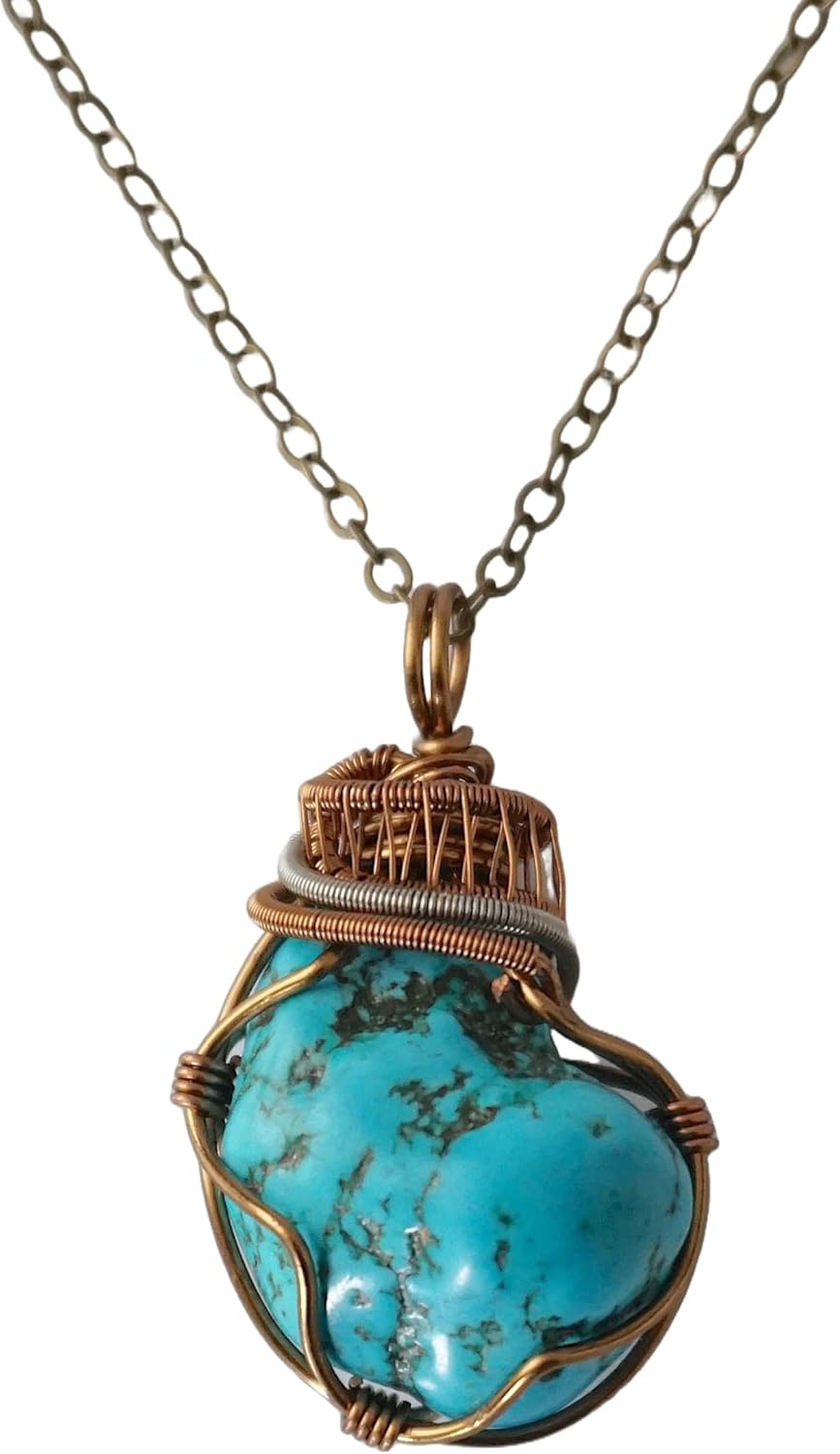 Reiki Crystal Necklaces - Handmade Turquoise Jewelry for Healing