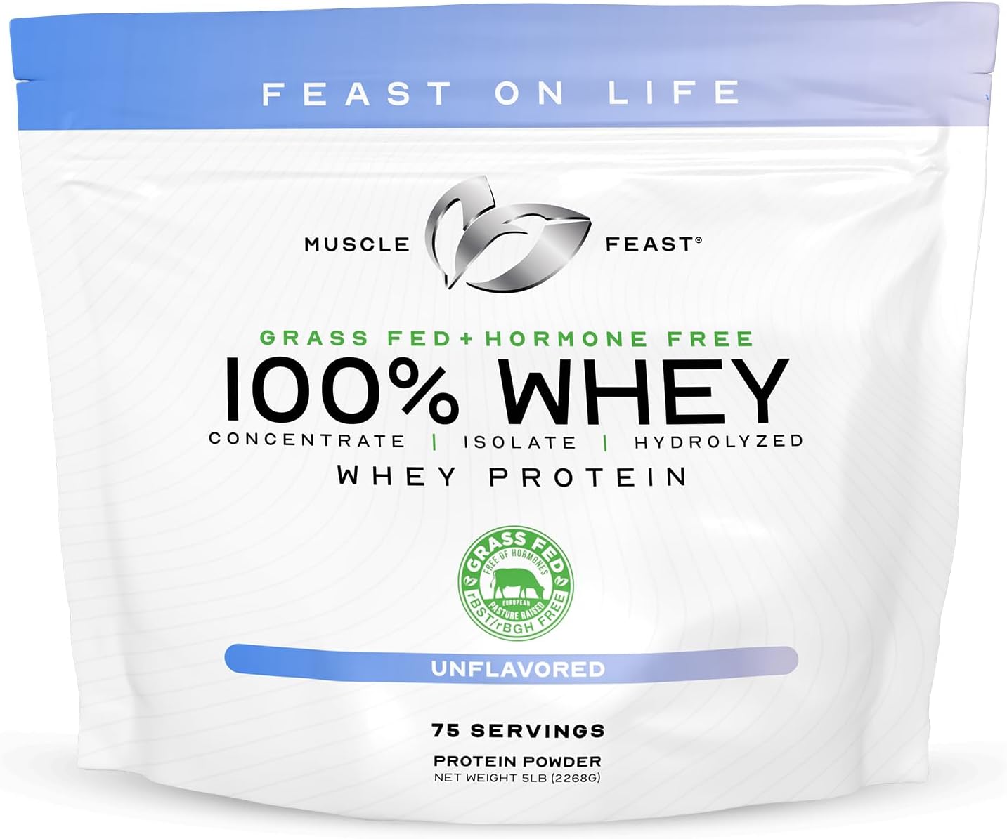 Muscle Feast 100% Grass Fed Whey Protein Powder for All