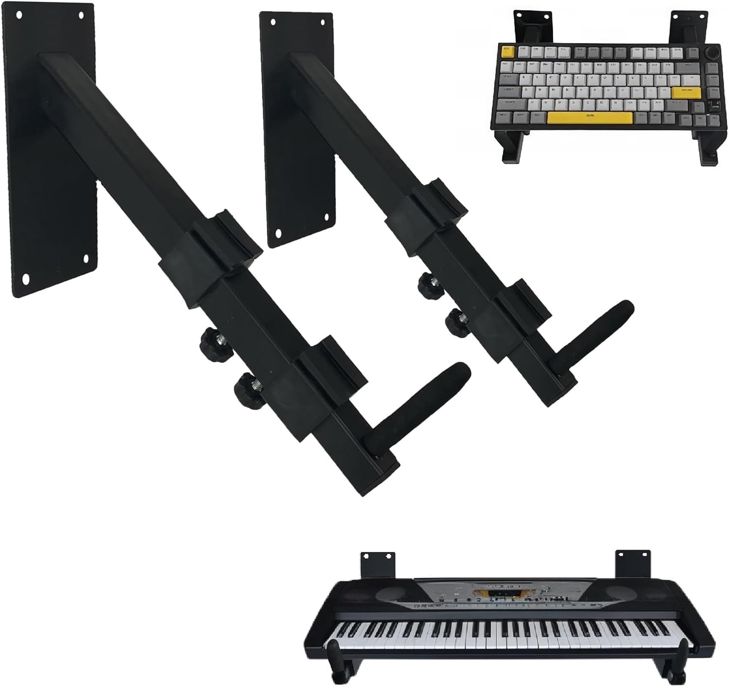 Adjustable Steel Wall Mount for Keyboard, 10.2 - 16.5