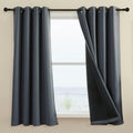 100% Blackout Curtain 2 Panels - Full Light Blocking Thermal Drapes