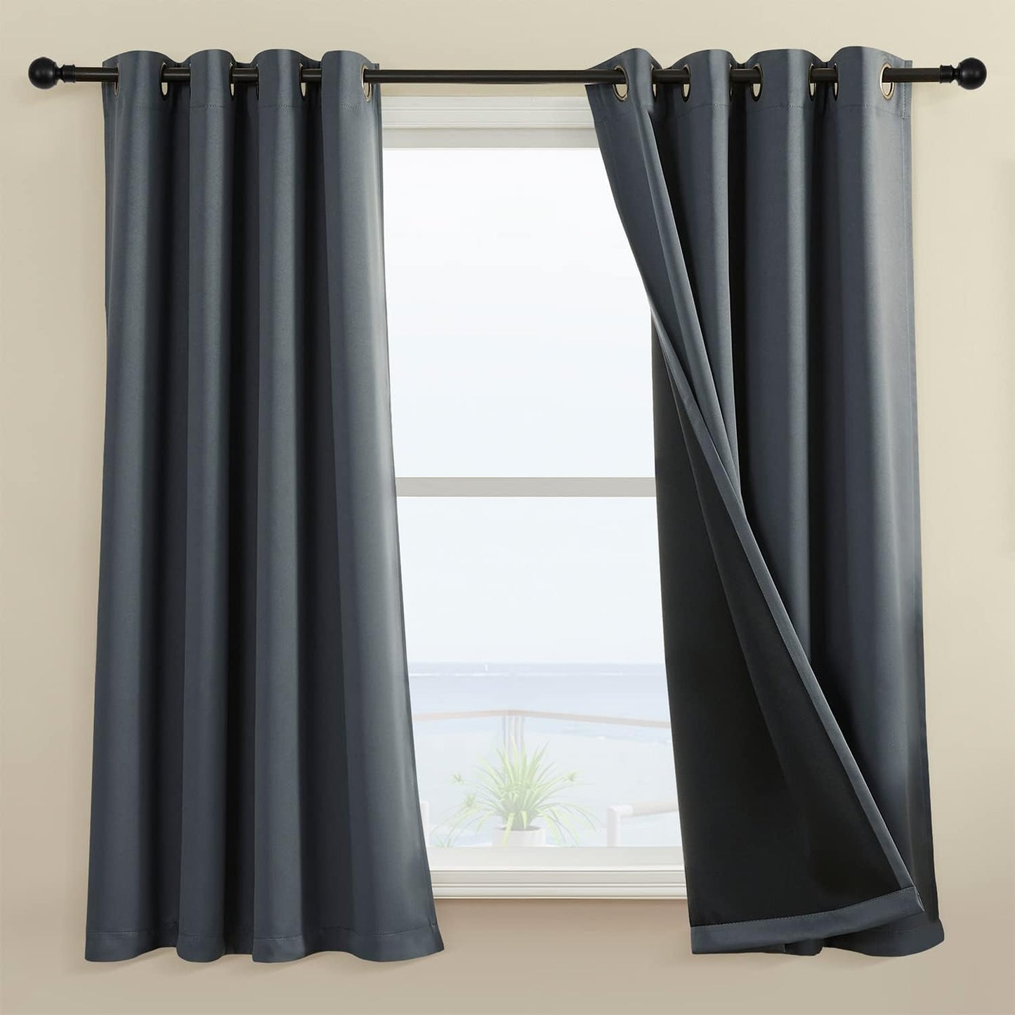 100% Blackout Curtain Panels for Bedroom and Living Room Use