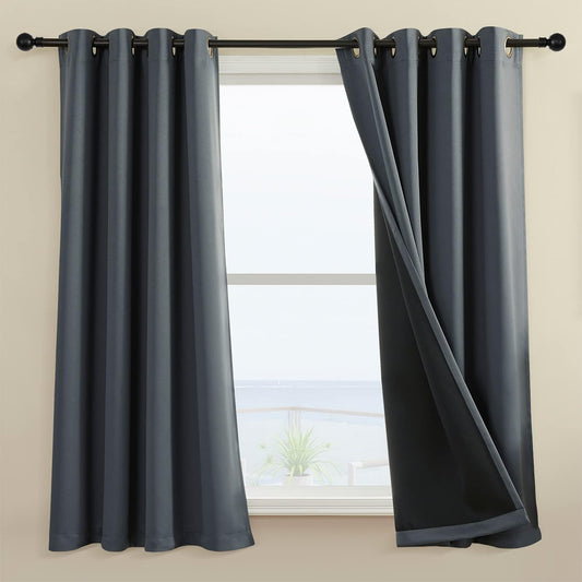 100% Blackout Curtain Panels for Bedroom and Living Room Use