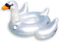 LED Inflatable Swan Pool Float Lounge - Spacious Light-Up Ride-On