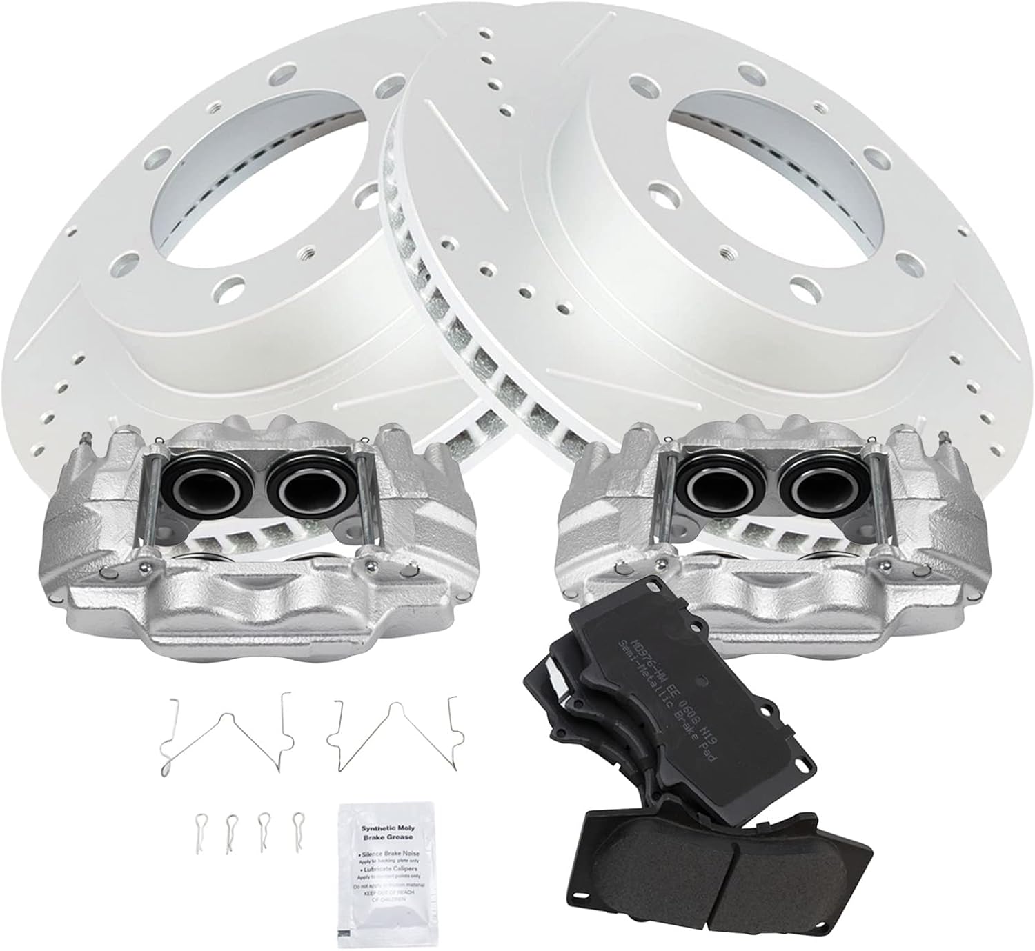 TRQ Front Performance Brake Pad & Rotor Kit for Toyota Vehicles