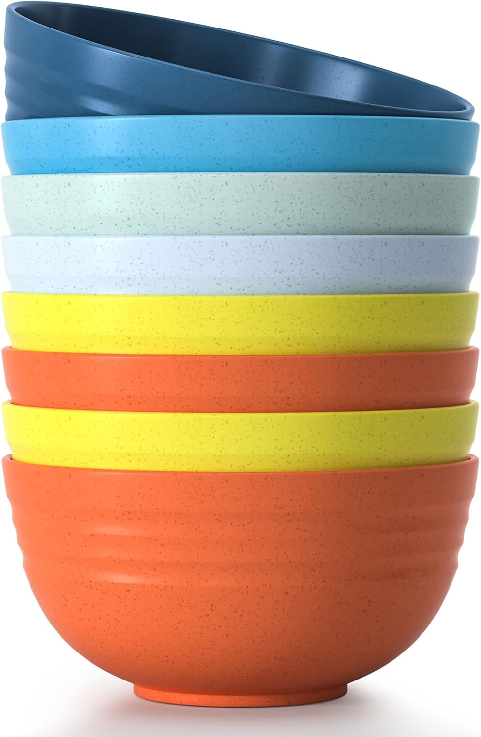 Unbreakable Wheat Straw Cereal Bowls Set - BPA Free, Eco-Friendly