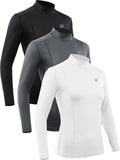 NELEUS Women's Athletic Compression Long Sleeve T Shirt - 3 Pack Shoes