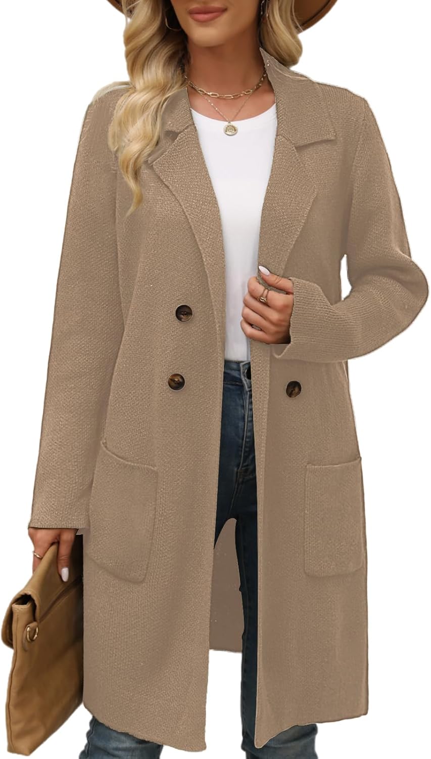 VIMPUNEC Fall Long Cardigan Sweaters for Women - Cozy Style