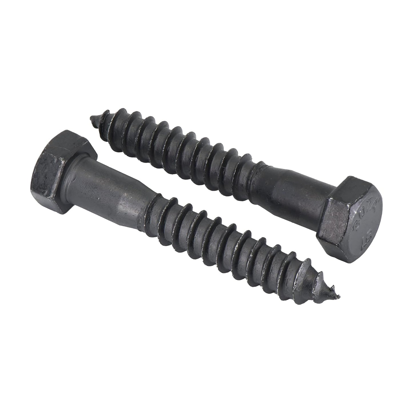1/2 in x 3 in Black Lag Bolts for Secure Wood Fastening