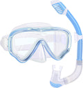Snorkel Set for Adults and Kids - Anti-Fog Dry Top Mask Kit