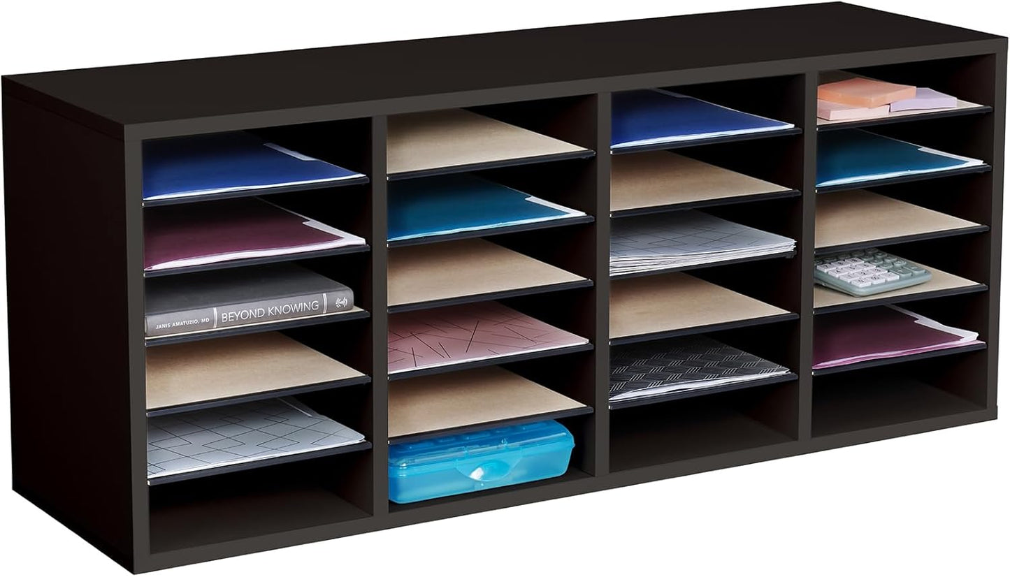 Safco Wooden Paper and Mail Organizer for Efficient Home Office