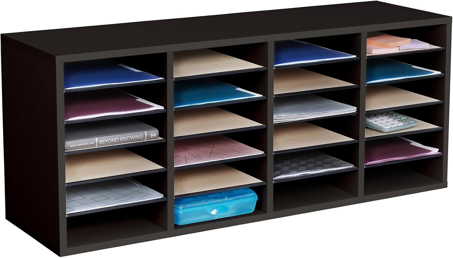 Safco Wooden Paper and Mail Organizer for Efficient Home Office