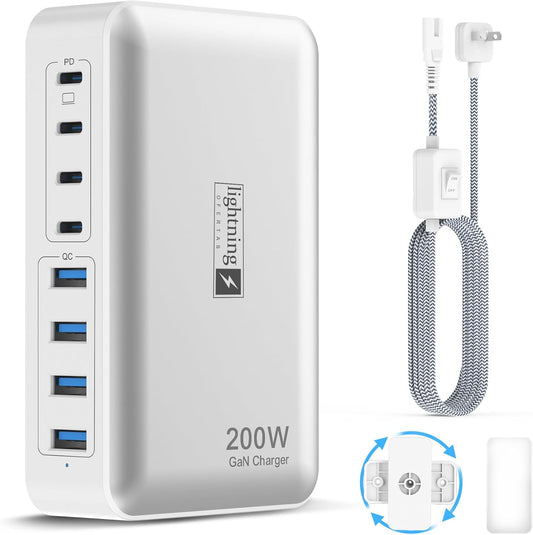 8-Port USB C Fast Charger for All Devices